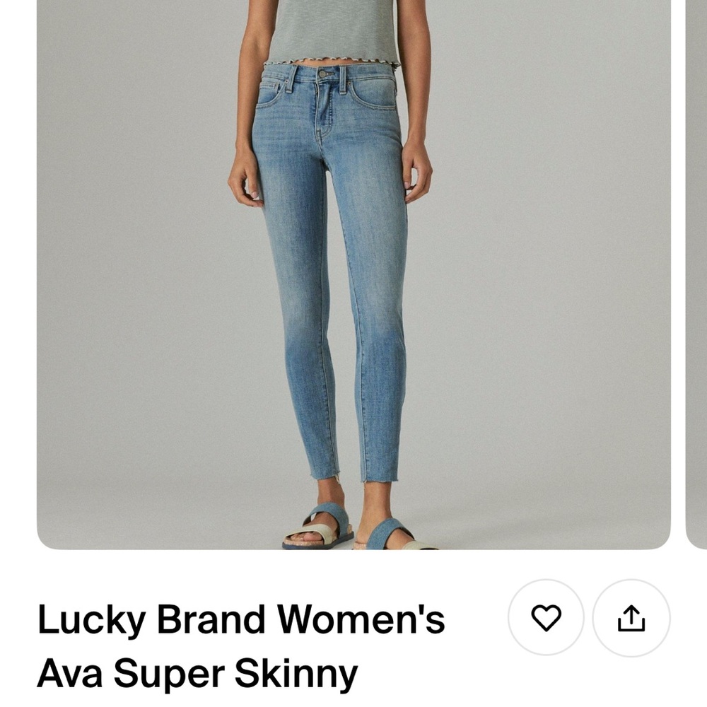 Lucky Brand NWOT Ava Super Skinny Jean size 30 not included in promotion